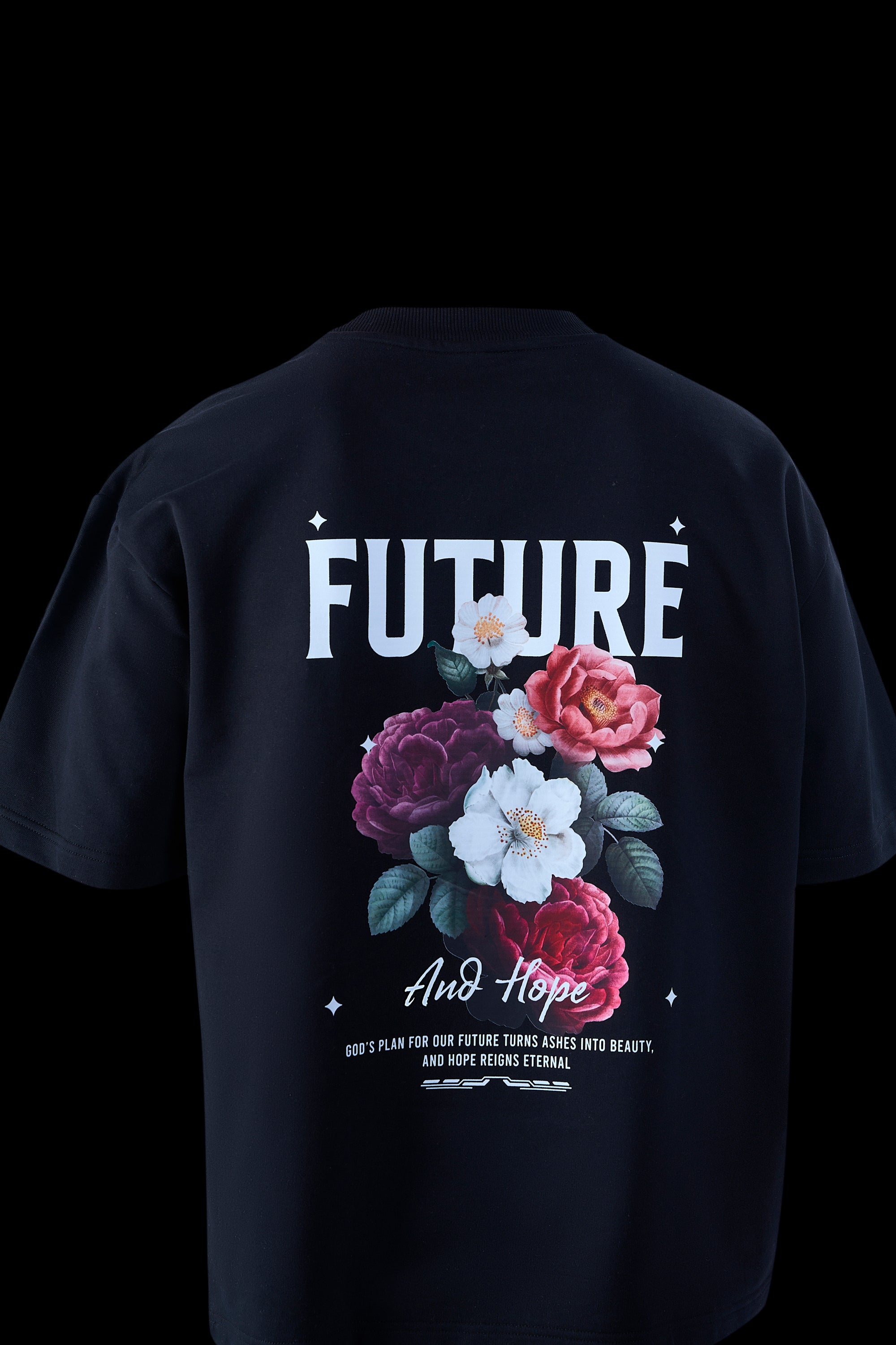 Black Flower Tee