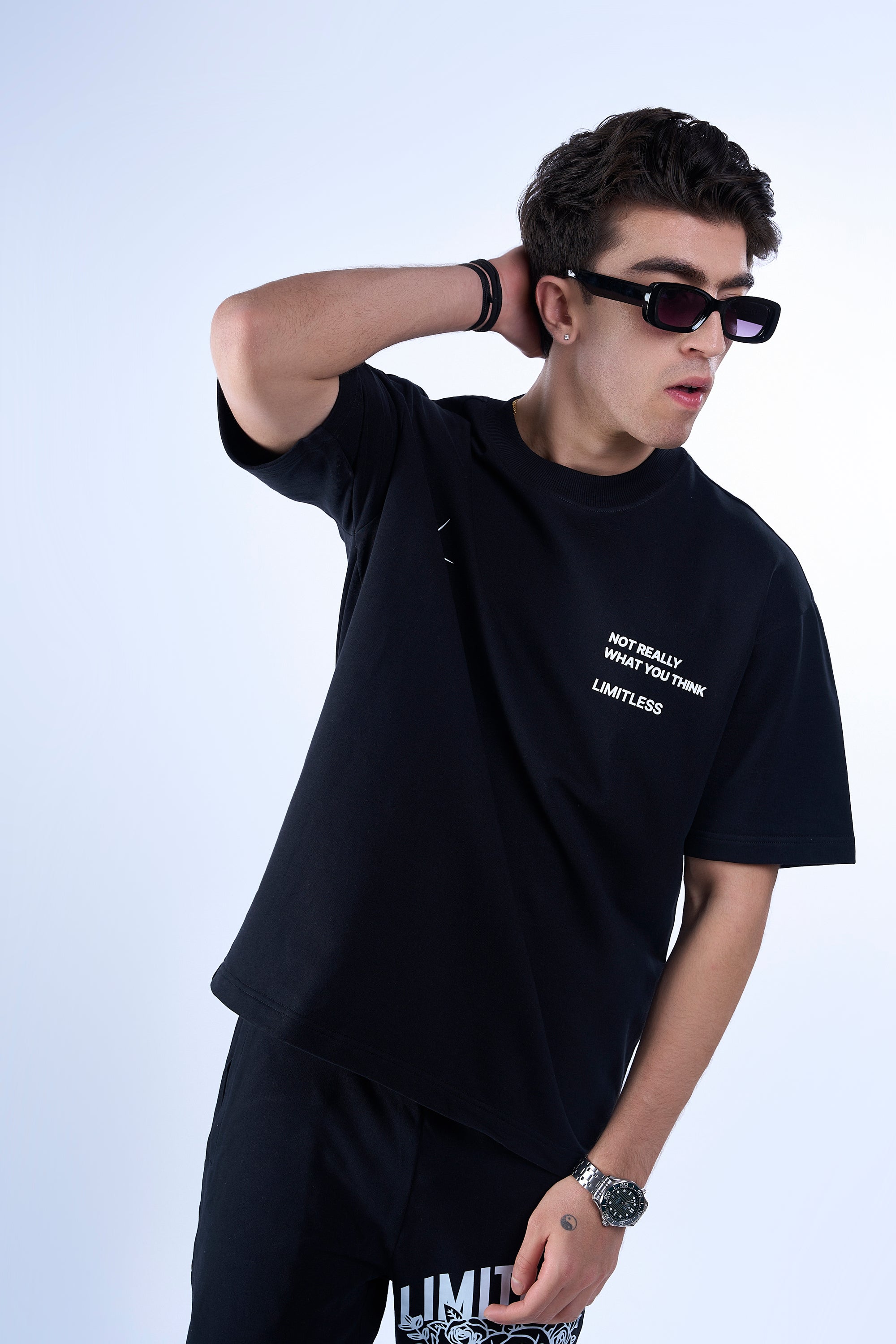 Black Flower Tee