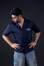 Bowling Shirt (Navy Blue)