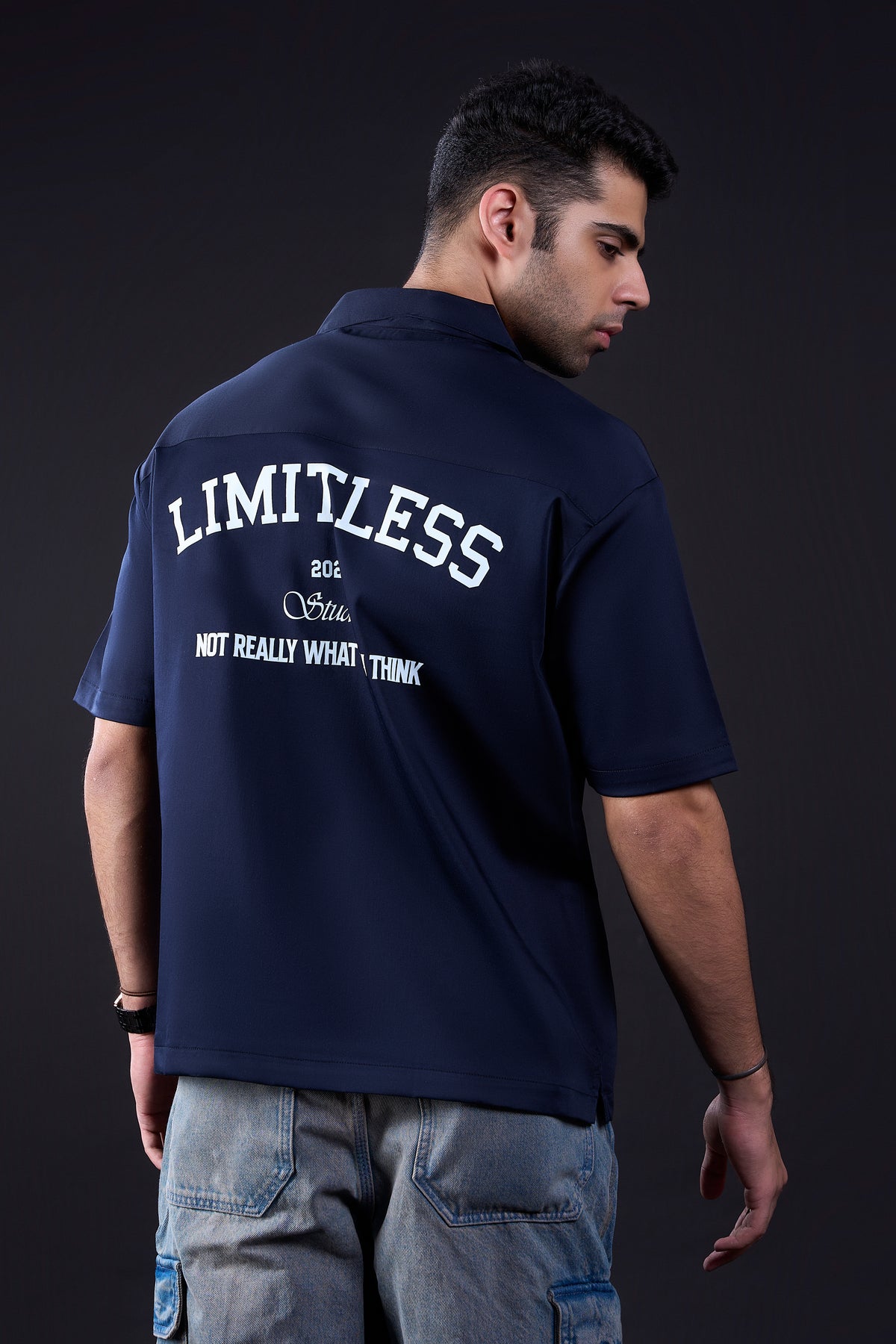 Bowling Shirt (Navy Blue)
