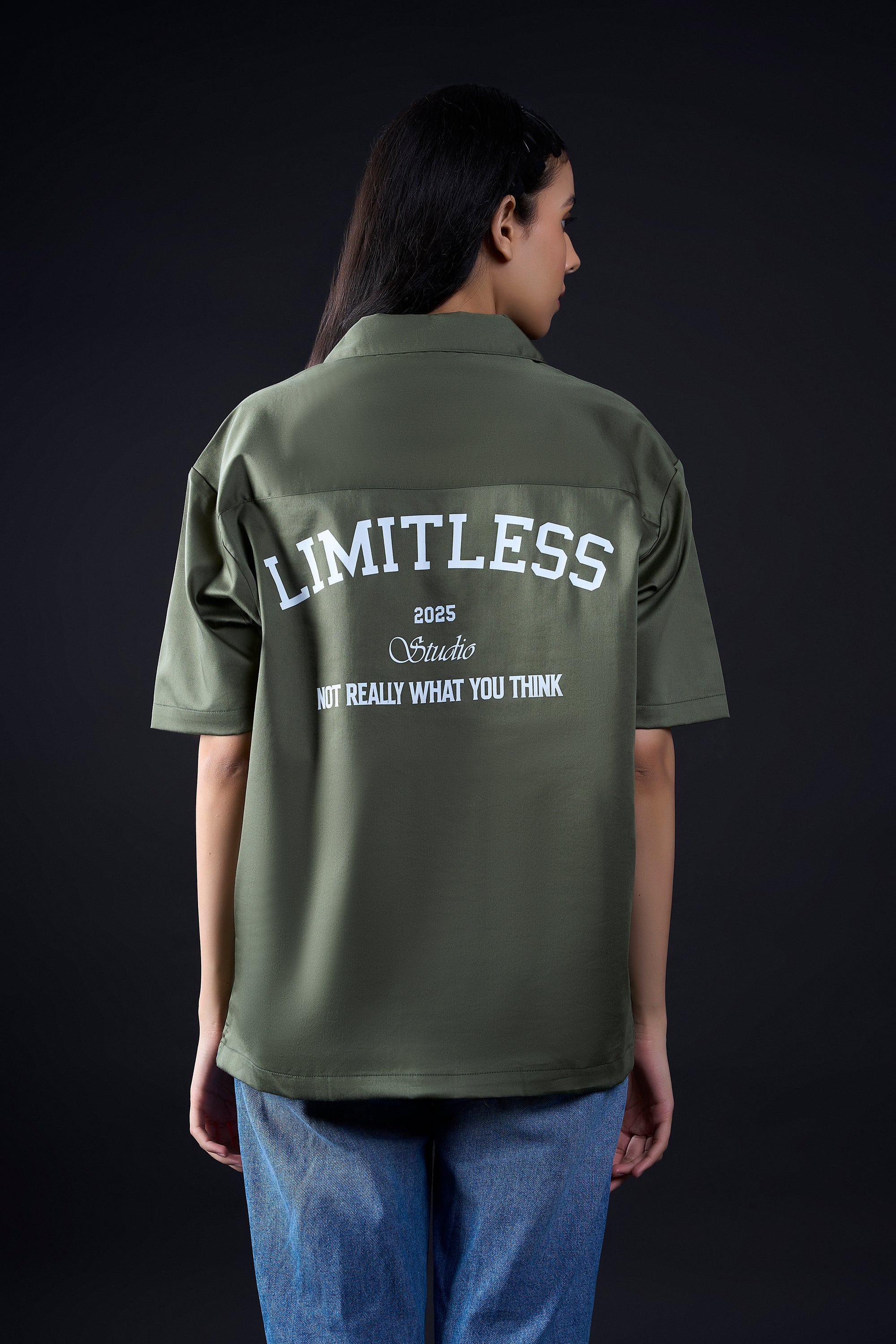 Bowling shirt ( Olive Green )
