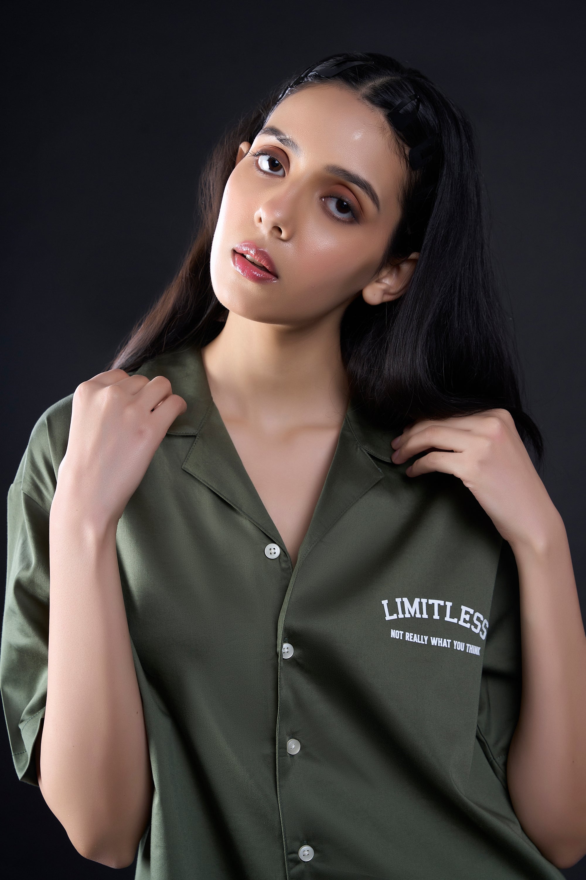 Bowling shirt ( Olive Green )