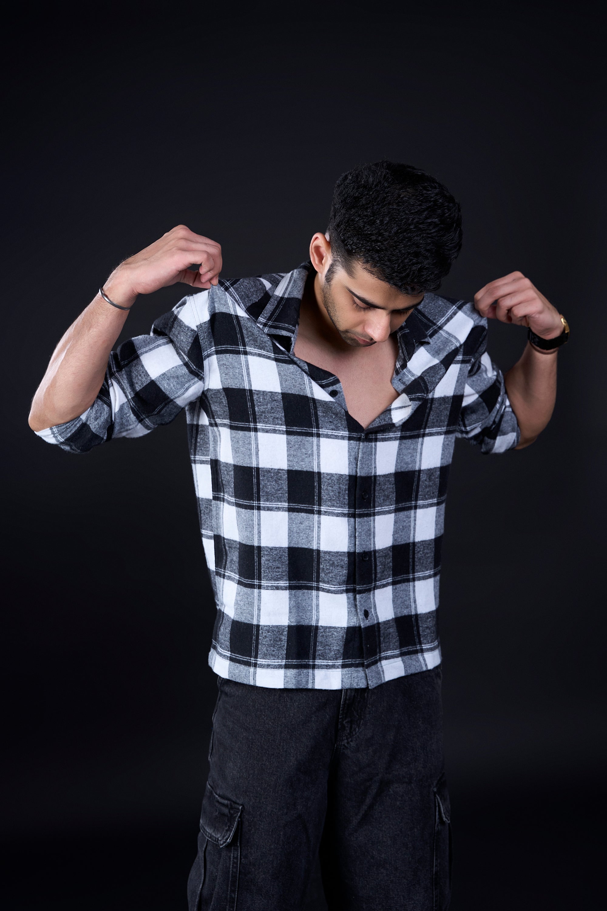 Flannel Shirt (B/W)